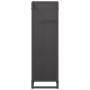 Leñero negro 25x25x80 cm Acero laminado en frío von , Brennholztaschen und -halter - Ref: Foro24-864263, Preis: 44,31 €, Raba...