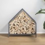 Leñero antracita 60x25x60 cm Acero laminado en frío by , Firewood bags and holders - Ref: Foro24-864305, Price: 37,26 €, Disc...