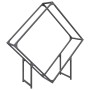 Leñero antracita 100x25x100 cm Acero laminado en frío by , Firewood bags and holders - Ref: Foro24-864289, Price: 37,76 €, Di...