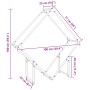 Leñero antracita 100x25x100 cm Acero laminado en frío by , Firewood bags and holders - Ref: Foro24-864289, Price: 37,76 €, Di...