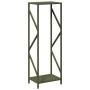 Leñero verde oliva 34x25x100 cm Acero laminado en frío de , Bolsas y soportes de leña - Ref: Foro24-864326, Precio: 55,53 €
