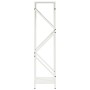 Leñero blanco 34x25x100 cm Acero laminado en frío by , Firewood bags and holders - Ref: Foro24-864324, Price: 53,51 €, Discou...