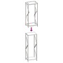 Leñero blanco 34x25x100 cm Acero laminado en frío by , Firewood bags and holders - Ref: Foro24-864324, Price: 53,51 €, Discou...
