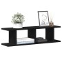 Estantes de pared 2uds roble negro 75x18x20cm madera ingeniería de , Estantes y estanterías - Ref: Foro24-862060, Precio: 41,...