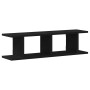Estantes de pared 2uds roble negro 75x18x20cm madera ingeniería de , Estantes y estanterías - Ref: Foro24-862060, Precio: 41,...