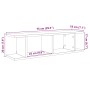 Estantes de pared 2uds roble negro 75x18x20cm madera ingeniería de , Estantes y estanterías - Ref: Foro24-862060, Precio: 41,...