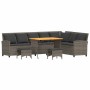 Juego de sofás de jardín en forma de L con cojines 4 pzas gris by , Garden sets - Ref: Foro24-3365326, Price: 593,69 €, Disco...