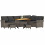 Juego de sofás de jardín en forma de L con cojines 4 pzas gris by , Garden sets - Ref: Foro24-3365326, Price: 593,69 €, Disco...