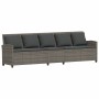 Juego de sofás de jardín en forma de L con cojines 4 pzas gris by , Garden sets - Ref: Foro24-3365326, Price: 593,69 €, Disco...