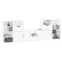 Muebles de TV 5 uds. con almacenaje "ODDA" blanco madera pino von , TV-Möbel - Ref: Foro24-3365379, Preis: 268,24 €, Rabatt: %