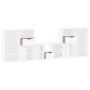Muebles de TV 5 uds. con almacenaje "ODDA" blanco madera pino von , TV-Möbel - Ref: Foro24-3365379, Preis: 268,24 €, Rabatt: %
