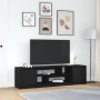 Mueble de TV de madera de roble negro 188,5x41x50 cm von , TV-Möbel - Ref: Foro24-3328418, Preis: 146,48 €, Rabatt: %