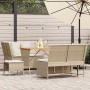 Juego de sofás jardín con cojines 5 pzas ratán sintético beige de , Conjuntos de jardín - Ref: Foro24-3365347, Precio: 440,27 €