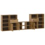 Muebles de TV 5 uds. con almacenaje "ODDA" madera maciza pino von , TV-Möbel - Ref: Foro24-3365370, Preis: 256,07 €, Rabatt: %