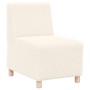 Sillón color crema 55 cm tejido imitación lana rizada by , Sofas - Ref: Foro24-4108504, Price: 126,84 €, Discount: %