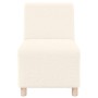 Sillón color crema 55 cm tejido imitación lana rizada by , Sofas - Ref: Foro24-4108504, Price: 126,84 €, Discount: %
