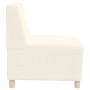 Sillón color crema 55 cm tejido imitación lana rizada by , Sofas - Ref: Foro24-4108504, Price: 126,84 €, Discount: %