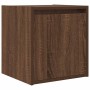 Mesilla de noche de pared roble marrón 38x34x40 cm de , Mesitas de noche - Ref: Foro24-861241, Precio: 39,03 €, Descuento: %