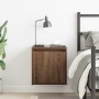 Mesilla de noche de pared roble marrón 38x34x40 cm de , Mesitas de noche - Ref: Foro24-861241, Precio: 39,03 €, Descuento: %