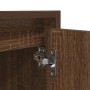 Mesilla de noche de pared roble marrón 38x34x40 cm de , Mesitas de noche - Ref: Foro24-861241, Precio: 39,03 €, Descuento: %