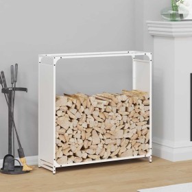 Leñero blanco 90x28x90 cm Acero laminado en frío von , Brennholztaschen und -halter - Ref: Foro24-864216, Preis: 64,19 €, Rab...