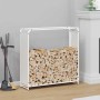 Leñero blanco 90x28x90 cm Acero laminado en frío von , Brennholztaschen und -halter - Ref: Foro24-864216, Preis: 64,19 €, Rab...