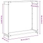 Leñero blanco 90x28x90 cm Acero laminado en frío von , Brennholztaschen und -halter - Ref: Foro24-864216, Preis: 64,19 €, Rab...