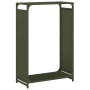 Leñero verde oliva 60x28x90 cm Acero laminado en frío de , Bolsas y soportes de leña - Ref: Foro24-864214, Precio: 61,04 €, D...