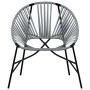Silla de jardín con forma de huevo ratán sintético negro y gris by , Garden chairs - Ref: Foro24-4009289, Price: 83,24 €, Dis...