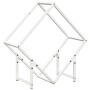 Leñero blanco 60x25x60 cm Acero laminado en frío de , Bolsas y soportes de leña - Ref: Foro24-864280, Precio: 28,44 €