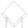 Leñero blanco 60x25x60 cm Acero laminado en frío by , Firewood bags and holders - Ref: Foro24-864280, Price: 27,44 €, Discoun...