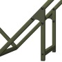 Leñero verde oliva 60x25x60 cm Acero laminado en frío by , Firewood bags and holders - Ref: Foro24-864282, Price: 27,44 €, Di...