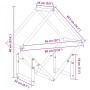 Leñero verde oliva 60x25x60 cm Acero laminado en frío by , Firewood bags and holders - Ref: Foro24-864282, Price: 27,44 €, Di...