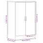 Zapatero de madera de roble negro 60x35x92 cm by , Shoe racks and shoe organizers - Ref: Foro24-862074, Price: 107,74 €, Disc...
