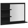 Espejo de baño de madera de roble negro 60x10,5x45 cm de , Tocadores de baño - Ref: Foro24-862546, Precio: 38,03 €, Descuento: %