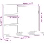 Espejo de baño de madera de roble negro 60x10,5x45 cm de , Tocadores de baño - Ref: Foro24-862546, Precio: 38,03 €, Descuento: %