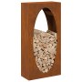 Leñero 50x23x100 cm acero corten by , Firewood bags and holders - Ref: Foro24-864186, Price: 84,25 €, Discount: %