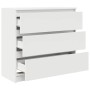 Aparador blanco 80x35x76 cm madera de ingeniería von , Sideboards - Ref: Foro24-861733, Preis: 103,38 €, Rabatt: %