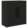 Aparador con cajones y puertas roble negro 70,5x34x74,5 cm de , Aparadores - Ref: Foro24-861842, Precio: 102,75 €, Descuento: %