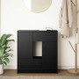 Aparador con cajones y puertas roble negro 70,5x34x74,5 cm de , Aparadores - Ref: Foro24-861842, Precio: 102,75 €, Descuento: %