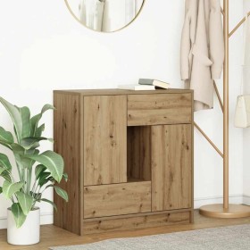 Aparador con cajones y puertas roble artesanal 70,5x34x74,5 cm by , Sideboards - Ref: Foro24-861849, Price: 93,79 €, Discount: %