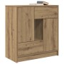 Aparador con cajones y puertas roble artesanal 70,5x34x74,5 cm de , Aparadores - Ref: Foro24-861849, Precio: 93,68 €, Descuen...