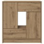 Aparador con cajones y puertas roble artesanal 70,5x34x74,5 cm de , Aparadores - Ref: Foro24-861849, Precio: 93,68 €, Descuen...