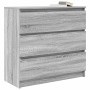 Aparador de madera de ingeniería Sonoma gris 80x35x76 cm by , Sideboards - Ref: Foro24-861738, Price: 99,27 €, Discount: %