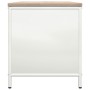 Leñero con tablero de madera blanco 100,5x35,5x40 cm von , Brennholztaschen und -halter - Ref: Foro24-864256, Preis: 94,23 €,...
