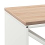 Leñero con tablero de madera blanco 100,5x35,5x40 cm von , Brennholztaschen und -halter - Ref: Foro24-864256, Preis: 94,23 €,...