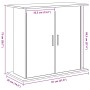 Soporte para acuario de madera de roble negro 81x36x73 cm von , Aquarium unterstützt - Ref: Foro24-862152, Preis: 89,12 €, Ra...