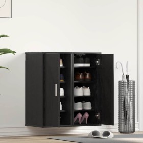 Zapateros 2 uds roble negro 32x35x70 cm madera de ingeniería von , Schuhregale und Schuhorganisatoren - Ref: Foro24-862076, P...