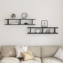 Estante pared 2uds madera ingeniería roble negro 105x18x20cm von , Regale und Regale - Ref: Foro24-862062, Preis: 49,71 €, Ra...