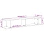 Estante pared 2uds madera ingeniería roble negro 105x18x20cm von , Regale und Regale - Ref: Foro24-862062, Preis: 49,71 €, Ra...
